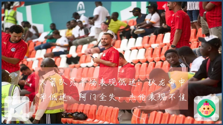 火箭队员半场表现低迷：狄龙命中率低迷，阿门全失，杰伦表现不佳